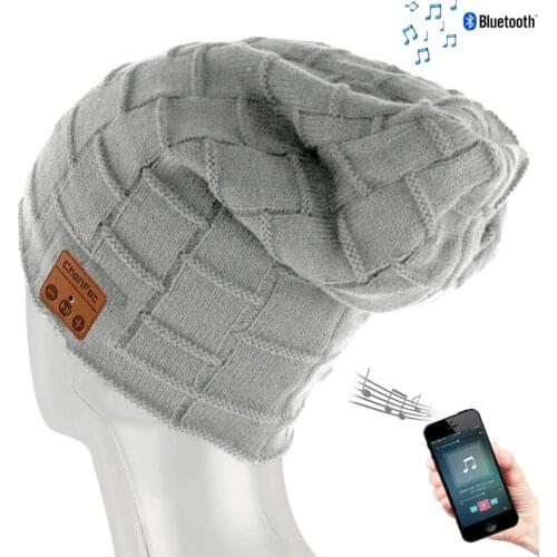 Fashion Bluetooth Music Hat Cap with Wireless Headphones Headsets Earphones Removal Speakers Mic Gift Package, Christmas Gifts