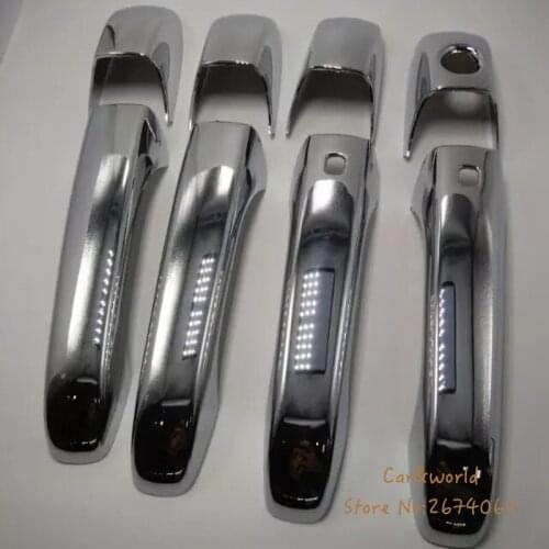 Door Handle Bowl Cover Trim For 2011 2013 Jeep Grand Cherokee 2014 2015 2016 2017 ABS Chrome Stickers Car-styling Accessories