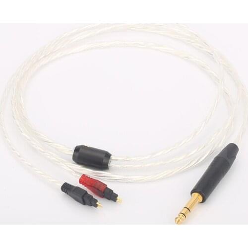 Hi-END Super Reference Silver Plated Headphone Upgrade Cable For HD580 HD600 HD650 HD25 HD800