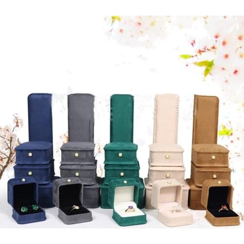 New Multi size fashion flannelette jewelry storage box creative ring necklace jewelry packing box bracelet gift box