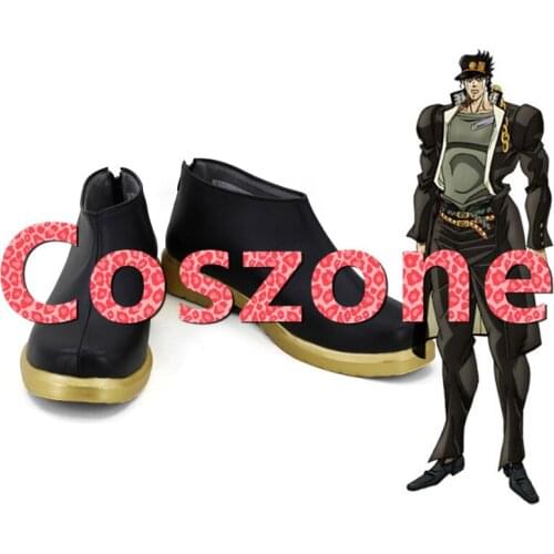 JoJos Bizarre Adventure Kujo Jotaro Cosplay Shoes Boots Halloween Carnival Cosplay Costume Accessories