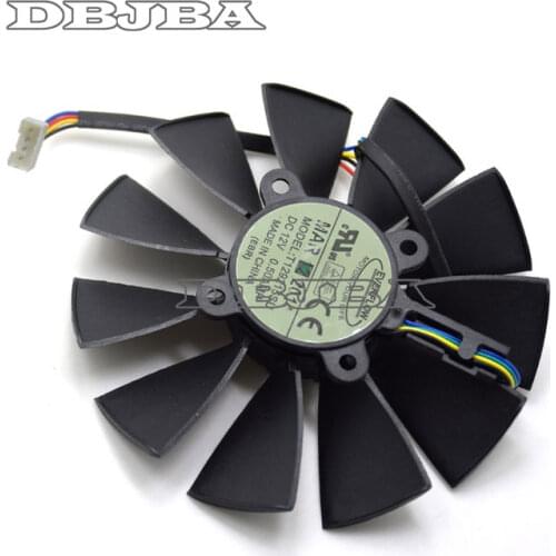 95MM 4PIN 5PIN Everflow T129215SU DC 12V 0.5AMP Graphics Card Fan Replacement For ASUS GTX780 780TI R9280 290 280X 290X Cooler