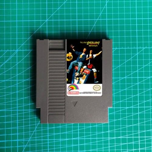 Bill & Teds Excellent Video Game Adventure - 72 pins 8bit game cartridge