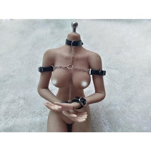 1/6th Scale Black Body belt SM Arm Strap Model For 12" Phicen HT Female Figure