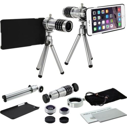 Telescope Zoom Phone Lente Tripod+Four Awesome Lenses Deals 9 Piece Camera Photo Kits:For Apple iPhone 7 8 7 PLUS