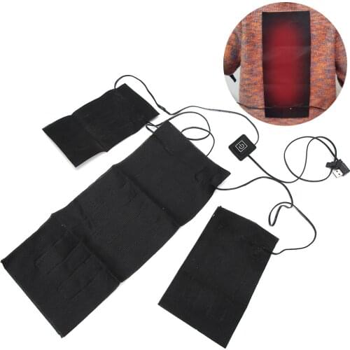 Intelligent Adjustable Electric Heating Cloth Waterproof Heating Pad For Clothes Vest Skin friendly Soft Washable Lightly Rubbed