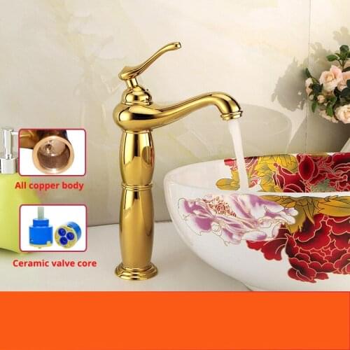 High Quality New Arrival Single Handle Single Hole Copper Hot And Cold Basin Faucet Modern Mixed Tap For bathroom