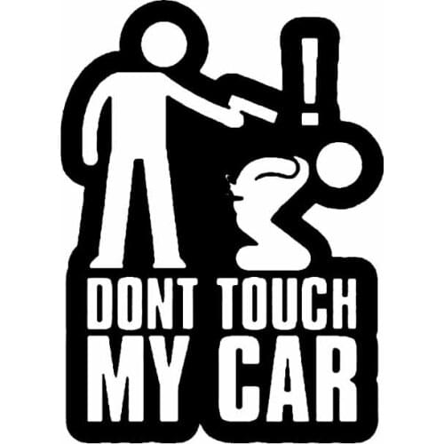 PLAY COOL DONT TOUCH MY CAR Funny Car Sticker Automobiles Motorcycles Exterior Accessories Vinyl Decals for Toyota Honda Lada Vw
