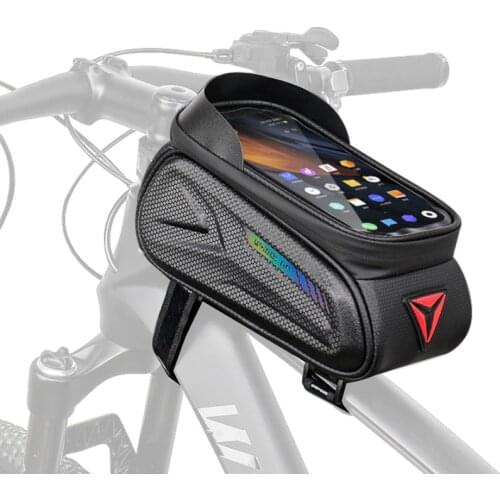 Hard Shell Bicycle Bag Tube Bag Front Beam Bag Mobile Phone Bag Mountain Road Bike Riding Equipment Accessories