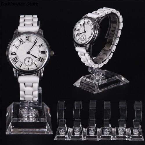 2pc Clear Acrylic Bracelet Watch Display Holder Stand Rack For Shop Display Packaging