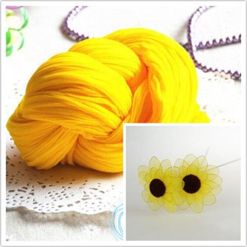 20pcs Pure Color Nylon Stocking Material For Ronde Flower Tensile Stocking Accessory Handmade Artificial Nylon Flower DIY