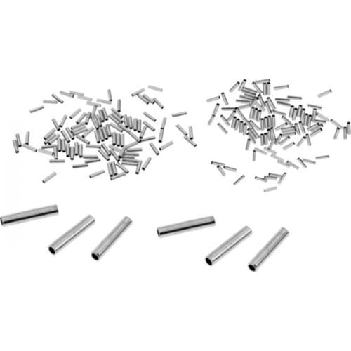 300Pcs Copper Crimping Loop Sleeve Various Single Barrel Copper Sleeves Fishing Tackle