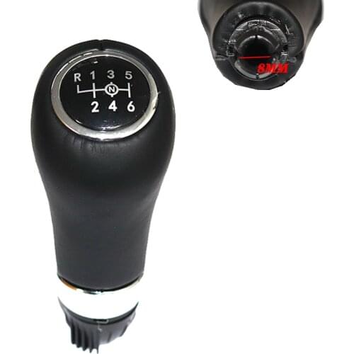 8MM Manual Leather Gear Shift Knob Cover For Mercedes Benz C/E/GLK W202 W203 W204 5/6 Speed C260 C200 E180 E200 E260 E300