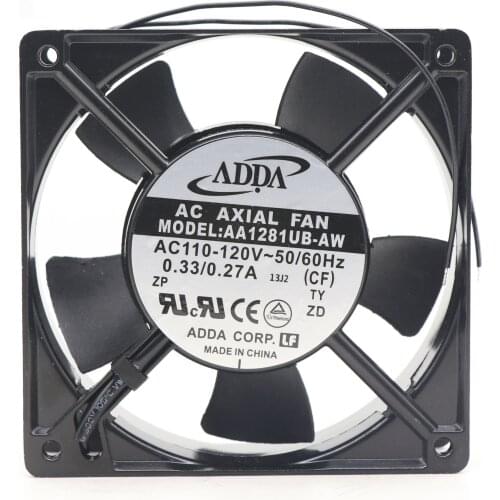 ADDA AA1281UB-AW Cabinet Cooling Fan 0.28A 2400RPM 120*120*38mm Axial Fan