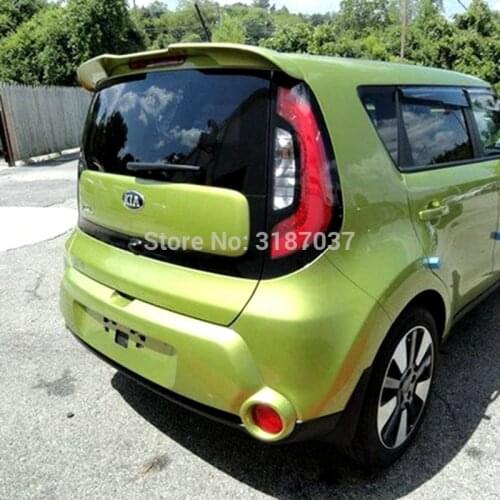 Accessories For Kia Soul Spoiler 2010-2018 ABS Plastic Unpainted Color Rear Roof Spoiler Wing Trunk Lip Boot Cover Car Styling