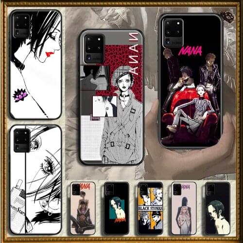 Anime NANA Phone case For Samsung Galaxy Note 4 8 9 10 20 S8 S9 S10 S10E S20 Plus UITRA Ultra black luxury prime silicone funda
