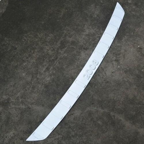 Car-covers High quality stainless steel Rear bumper Protector Sill fit For 2014 2015 2016 Peugeot 2008 Car-styling