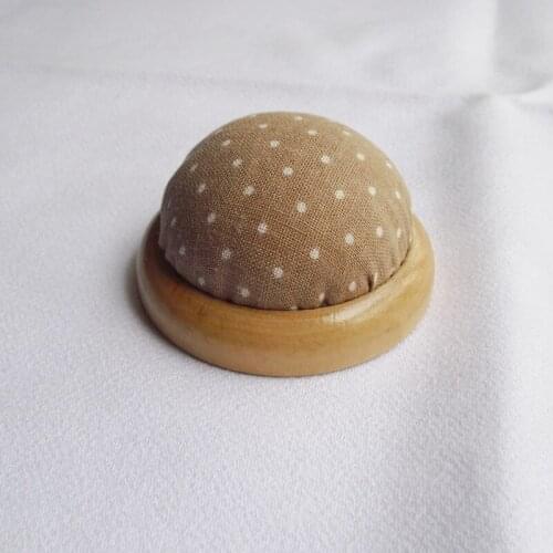 Free shipping 20pcs/lot Needle Pin Cushion handmade DIY Handcraft Tool for sewing needlework Wooden base cross stitch E82