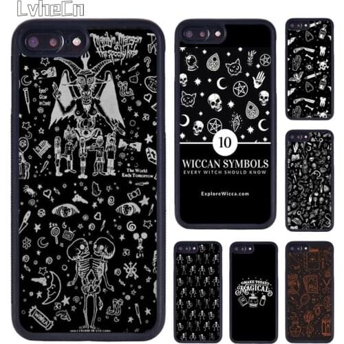 LvheCn MAGIC Witchy Witchy Sorcery phone Case For iPhone 5 6S 7 8 Plus 11 12 Pro X XR XS Max Samsung galaxy S6 S7 S8 S9 S10 plus