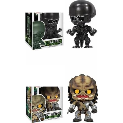 POP PREDATOR & ALIEN Collection PVC Action Figure toys for children birthday Gift
