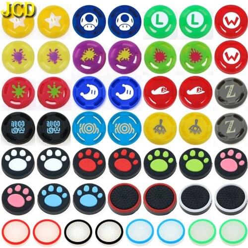 JCD Silicone Analog Thumb Grips Caps for Nintend Switch NS JoyCon Controller Stick Skin for Joy Con Joycons Joystick Cover