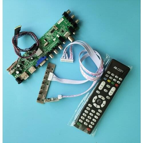 Kit For LP156WF4-SLBA/LP156WF4-SLC1 controller board HDMI AV 1920X1080 Panel DVB-T2 screen Signal digital LED USB VGA TV remote