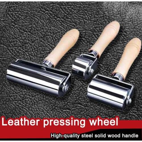 Leather Roller Metal Tool Roller Edge Holder Glue the inside and squeeze the bubble flattening Flattening tool Size 26/60/100mm