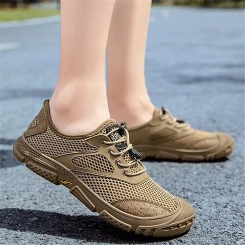Men Casual Breathable Shoes Men Barefoot Minimalist Flats Outdoor Walking Trainer Footwear Comfortable Black Plus Size Sneakers