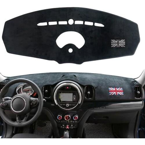 Car Dashboard Cover Void Light Pad Instrument Platform Carpet Cover Mat Protection For Mini Cooper R55 R56 Accessories