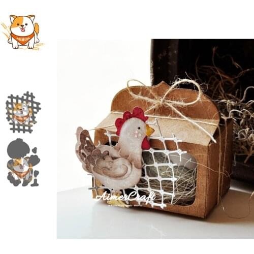 Small Grid Chicken Metal Cutting Dies Scrapbooking Stencil For DIY Paper Card Decorative Embossing Die Cut Craft Dies New 2019