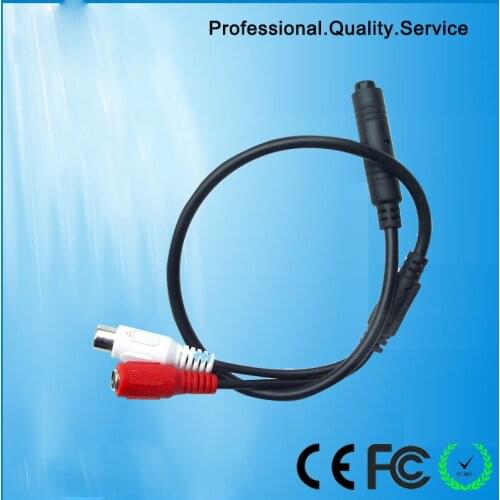 Mini Mic Audio Sound CCTV Microphone Cable Cylindrical design sound monitor For Security Camera DVRs ( CS-6A)