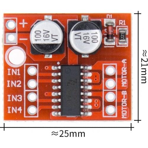 1pcs 2 DC motor drive module reversing PWM speed dual H bridge stepper motor Mini victory L298N