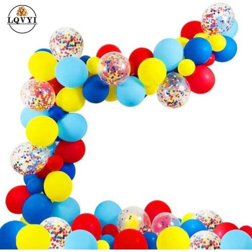 72PCS family Party Balloons Arch Kit Latex Ballons Confetti Balloon Garland Strip Set for Baby Shower Paw Birthday wedding Party