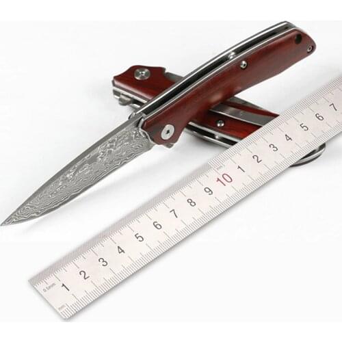 New product sharp knife Damascus steel imports blacksmithing collection tool knife folding knife outdoor self-defense knife