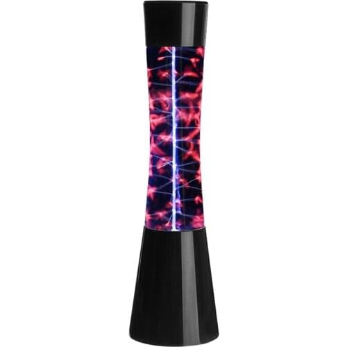 Plasma Ball Lamp Magic Cylindricality Light Electrostatic Sensor Electrostatic Ion Crystal Black Glass Abs Us Plug Room Decor