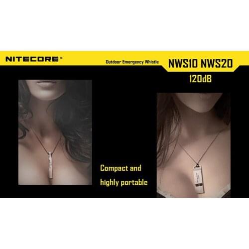 Nitecore NWS10 Attractive, Durable and Portable Outdoor Emergency Whistle