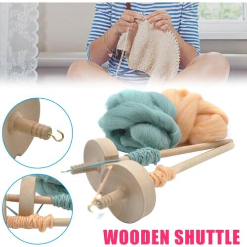 Drop Spindle Top Whorl Yarn Spin Hand Carved Wooden Tool Gift for Beginners sewing tool DIY homemade yarn tool