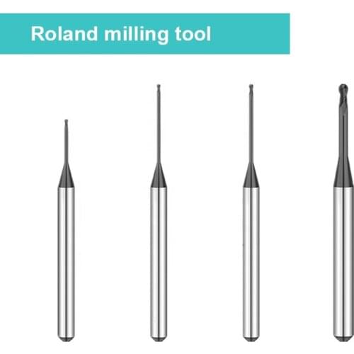 Roland bur DLC coated and DC milling tools for roland D52 D51 milling machine-cad cam dental labs teeth material