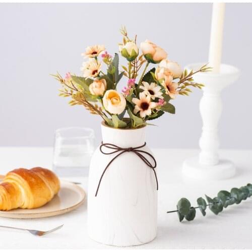 30cm Rose Pink Peony Artificial Flowers Artificial Fake Flowers for Home Bride Wedding Decoration Indoor Wedding Home Decoration