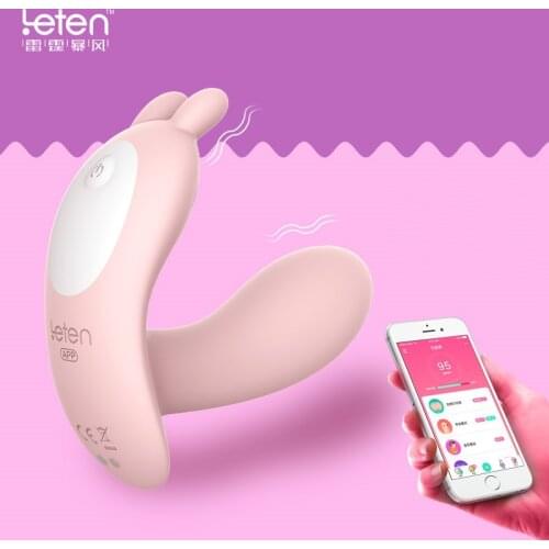 APP Bluetooth Remote Control Silicone Dual Vibrator G-Spot Clitoris Massager anal dildo Rabbit Wearable adult Sex Toys for Woman