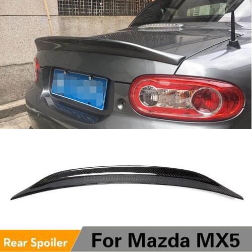 Rear Trunk Spoiler Boot Lip Wing Spoiler For Mazda MX5 Carbon Fiber Rear Trunk Spoiler Wing Boot Lid