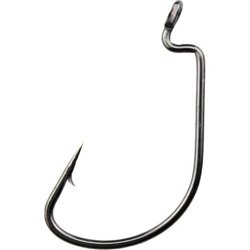 50pcs/lot High Carbon Steel Soft Worm Bait Hooks Fishing Crank Hook Texas Rig Lure Pesca for Baits Ocean Tackle Accessories B4