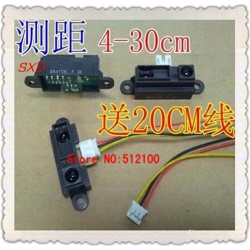 Free Shipping 5PCS NEW GP2Y0A41SK0F 0A41SK 4-30cm Infrared distance sensor 0A41SK + WIRE