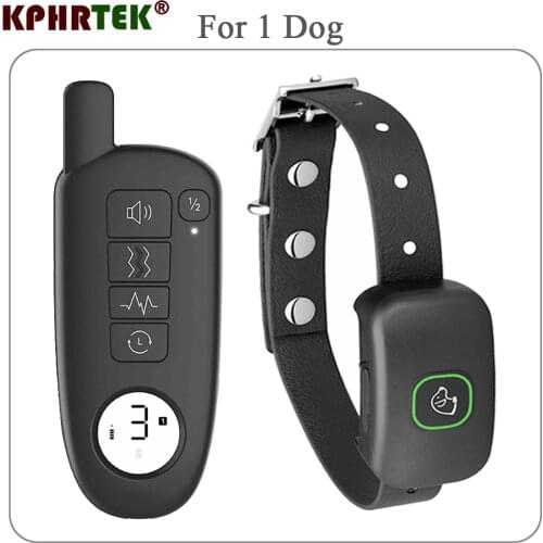 Black Color Waterproof Dog Shock Training Collar With Electric Shock 300g34e