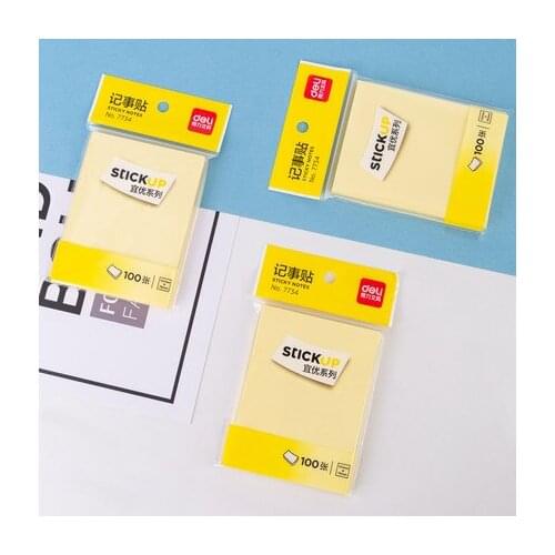 Deli 7734 Note Paper Note Book Learn Large Simple Note Sticker Sticky Note