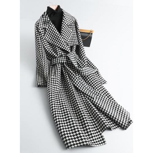 Fipyjip Women's Plaid Coats