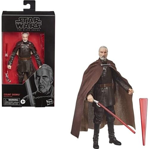 6inch Hasbro Star wars conde dooku Black box series Anime Figure Model Toy Gift for children