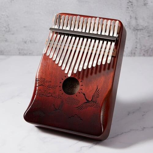 Kalimba 17 Keys Mahogany Thumb Piano Mbira Musical Instrument Africa Finger Piano Machine 21 Key Instrumento Musical
