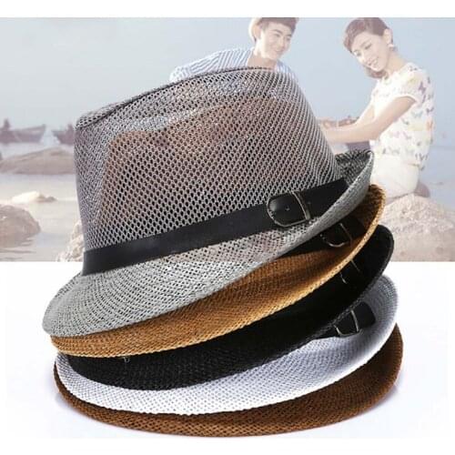 Men Women Sport Fishing Caps Wide Brim Straw Cap Unisex Summer Beach Sun Hat Outdoor Hiking Hats
