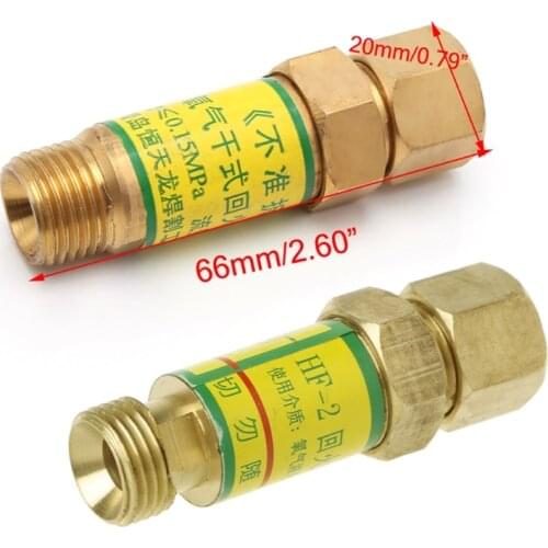 Flashback Arrestor M16x1.5 Oxygen Acetylene Check Valve For Pressure Reducer Cutting Torch